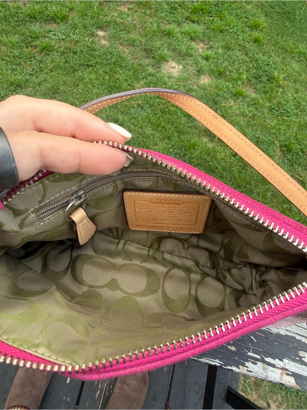 Coach Pink Patchwork Demi - Picture 6 of 7